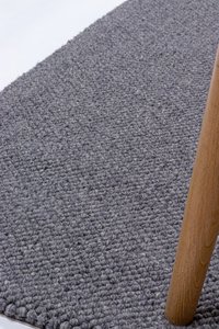 Tapis en laine naturelle anthracite de qualité supérieure en gros, couleur unie, style moderne, usage domestique et commercial, artisanal, durable - Product Image 5