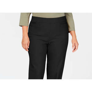 Pantaloni Pull-On Classici Plus Size da Donna Alfred Dunner, Controllo Pancia, Neri, Taglia 22W - Product Image 2