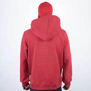Sweat à capuche avec cagoule zippée 2 en 1 avec masque facial uni, en coton mélangé doux, pour la saison hivernale - Product Image 2