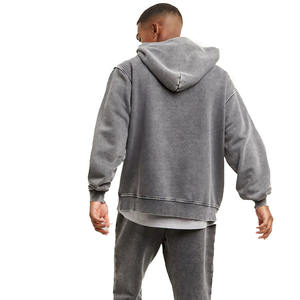 Sweats à capuche dernier design du nouveau style avec logo privé brodé motif animal coupe anti-rétrécissement cousu prix poche Kangru - Product Image 4