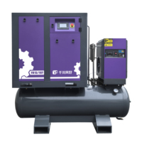 Compresseur d'air Abac de 15 kW et 16 bars avec réservoir, grande capacité de production, fabriqué en Chine, pour l'industrie automobile