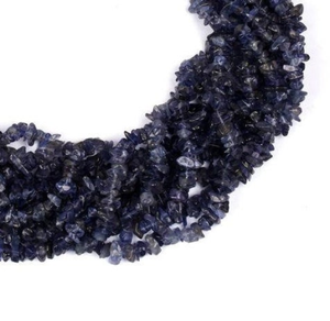 ชิปธรรมชาติ iolite เศษลูกปัดกรวดไม่สม่ำเสมอชิปหินอัญมณีสีฟ้าสำหรับทำเครื่องประดับอุปกรณ์ DIY - Product Image 4