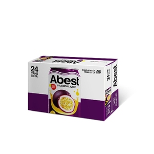 เครื่องดื่มน้ำผลไม้เสาวรส330มล. abest in CAN A & B รสธรรมชาติเข้มข้นส่วนผสมพื้นฐานของน้ำ