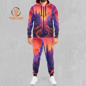 Chándal personalizado por sublimación para hombre con estampados artísticos tela suave al tacto y ajuste moderno para mayor comodidad y rendimiento - Product Image 1