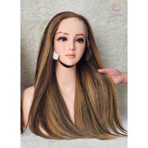 Perruques de cheveux humains à fermeture droite perruques vietnamiennes sans colle Full Lace Front pour femmes perruques brutes cheveux humains Lace Front - Product Image 4