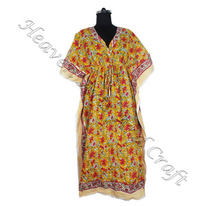 2025 nouveau long sans manches Sexy caftan robe fabricant de vêtements pour femmes concepteur indien coton Kimono long et court caftan - Product Image 2