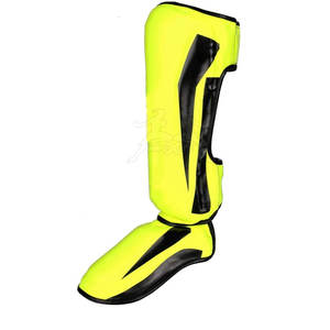 การออกแบบกันลื่นเพื่อความมั่นคงในระหว่างกิจกรรมแผ่นหน้าแข้งสำหรับนักกีฬาที่มีวัสดุระบายอากาศและกระชับพอดี - Product Image 3