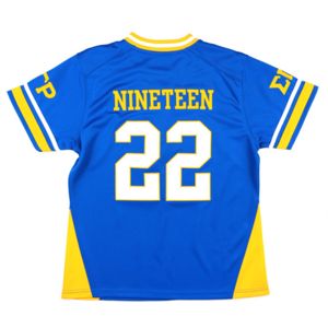 เสื้อฟุตบอล SGR เสื้อกีฬา100% สีฟ้าผ้าโพลีเอสเตอร์ซิกม่าแรดปักโลโก้ทีมบนด้านหน้าด้านหลังเกียร์ชมรม - Product Image 2