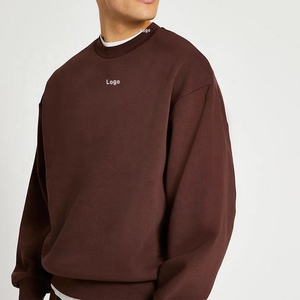 Men's High Quality 100% Cotton Street Wear Hoodies Sweatshirts Custom Logo Printing Crewneck Sweatshirt for Winter - Product Image 1