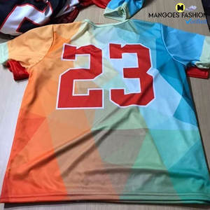 Maillot de football américain personnalisé en gros – Maillot de sport court pour homme en coton/polyester respirant imprimé par sublimation - Product Image 6