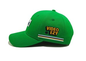 หมวกเบสบอลสีเขียวแบบสั่งทำพร้อมโลโก้ทอหมวกปีกโค้งปรับขนาดได้ - Product Image 2