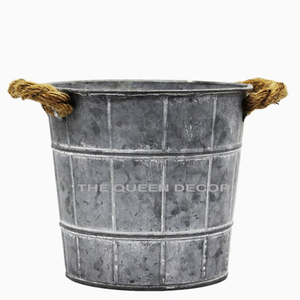 Cubo grande de cobre martillado para servicio de bebidas de fiesta y presentación elegante detalle hecho a mano tela Santa Claus eléctrico - Product Image 2