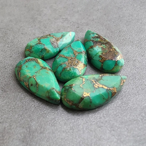 อัญมณีทรงหลวมทรงลูกแพร์ขนาดใหญ่สีเขียวทองแดงธรรมชาติคุณภาพสูง - Product Image 5