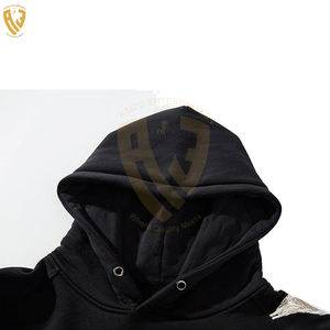Nueva llegada algodón pulóver bordado sudaderas con capucha hombres 100% algodón superior bordado sudaderas con capucha de alta calidad bordado sudaderas con capucha para hombre - Product Image 3
