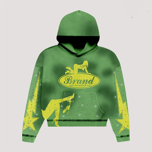 Nouvelle mode pour hommes sweats à capuche d'hiver 100% coton polaire rue à manches longues lâche couleur unie blouse décontractée polaire hauts sweats à capuche blancs - Product Image 1