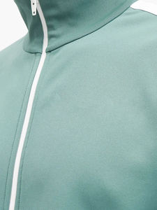 Ensemble survêtement pour homme d'hiver, deux pièces, sweat-shirt et pantalon avec logo sur le devant, tissu polaire respirant pour l'entraînement sportif - Product Image 3