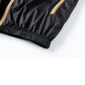 Veste coupe-vent légère à capuche pour homme en toile enduite, entièrement zippée, respirante, imperméable et coupe-vent, en polyester, pour l'extérieur - Product Image 5