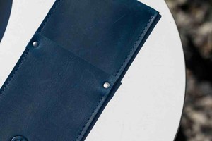 Porte-Couverts en Cuir Véritable Fait Main Durable et Écologique de Luxe pour Restaurant Organisateur de Couverts Rustique Rouleau LCH-0039 - Product Image 6