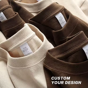 Camisetas de hombre en blanco de algodón 100% de peso pesado Camiseta personalizada de impresión de gran tamaño de peso pesado para hombres - Product Image 2