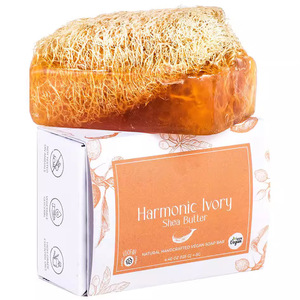 Savon au <span class=keywords><strong>lait</strong></span> <span class=keywords><strong>d</strong></span>'âne Miel Exfoliant Luffa Luffa Loofa Barre de savon Brighten body <span class=keywords><strong>gommage</strong></span> exfoliant luffa éponge pour peaux mortes - Product Image 2