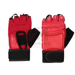 Gants de MMA personnalisés de haute qualité, 8 oz, demi-doigts, en cuir PU, pour l'entraînement, la lutte et le sparring, vente en gros personnalisée - Product Image 1
