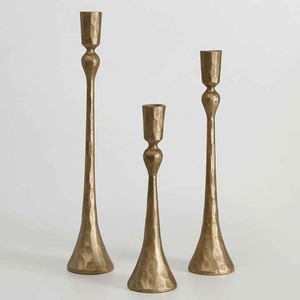 เชิงเทียนอลูมิเนียมสีทองหรูหราสำหรับเทศกาลอีสเตอร์ของตกแต่งบ้านโต๊ะห้องนั่งเล่นคริสต์มาส - Product Image 4