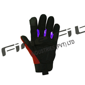 Guantes DE SEGURIDAD DE CUERO transpirable para electricistas, guantes mecánicos de cuero de trabajo de agarre fuerte, estilo de cuero puro OEM personalizado - Product Image 3