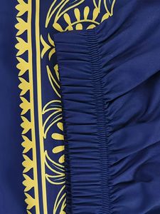 Falda de gasa con estampado geométrico para mujer de talla grande 100% algodón transpirable Natural para viajes de verano recreación para adolescentes - Product Image 5