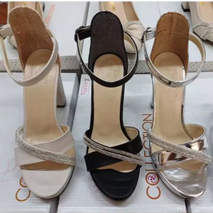 Sandalias de Tacón Alto para Mujer con y sin Piedras, Sandalias de Tacón de 8 CM, Tallas 36-40, Hechas en Turquía - Product Image 1