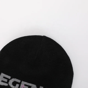 Gorro con etiqueta tejida personalizada al por mayor de alta calidad, gorro liso acrílico Unisex bordado teñido, Gorras acanaladas de punto, gorro de esquí de invierno - Product Image 3