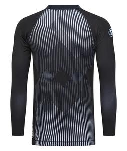 Striped Short Sleeve UPF50 Breathable Rash Guard-<b>Brown</b> - Product Image 6