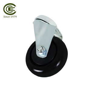 Roue pivotante à axe creux en acier et polypropylène PU de 3 pouces, roue de chariot à roulement lisse de service moyen - Product Image 6