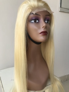 Perruque de cheveux humains lisses de qualité 10A Remy T.G Brand 613 avec closure, densité 220, provenant de fournisseurs indiens - Product Image 3