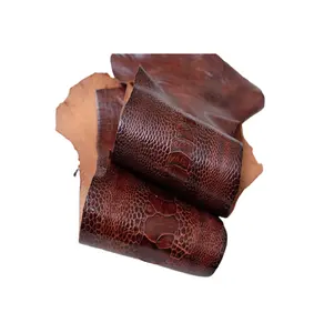 Wholesale High Quality Ostrich Leather Genuine Ostrich Leather Price From Factory Real Leather Customized Colors