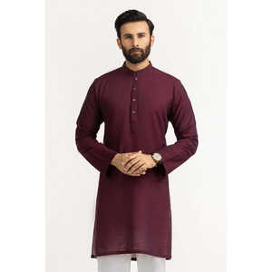 Kurta Básica de Corte Regular para Novio, Modelo KR-BSC25-001 - Product Image 3