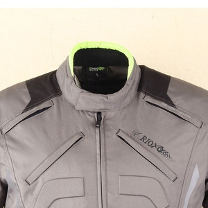 Chaqueta de Motocicleta Impermeable y Cortavientos para Hombre, Color Gris y Negro, 600D, con Certificación CE, para Invierno, al por Mayor y a Precio Económico - Product Image 3