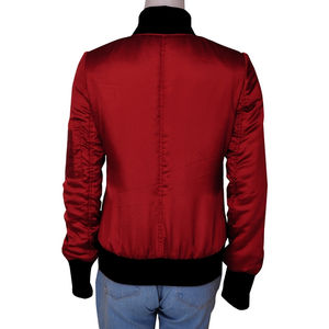 Vente en gros en usine de blouson aviateur en satin personnalisé de haute qualité Nouveau blouson en satin pour femmes au design professionnel avec logo personnalisé Veste en satin pour femmes - Product Image 6