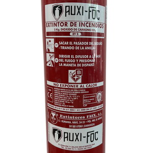 Extintor de Incendios de CO2 de 5 kg con Certificación CE |   Alta Viscosidad 200mpas |   Potente ingrediente activo al 97% |   Clase B |   Multi-Peso - Product Image 2