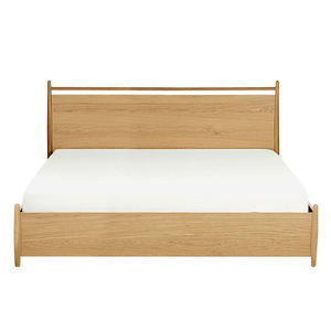 Lit king size en teck de haute qualité, couleur naturelle, adapté aux maisons, hôtels, villas et appartements. - Product Image 1