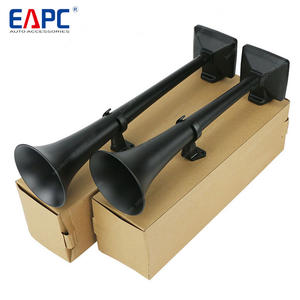 Bocina de Aire para Camión Europeo Tipo Hadley OE 336 de 2 Cornetas, Sonido Fuerte para Tren o Autobús, de Metal Cromado o Negro, para GJZ241 - Product Image 2