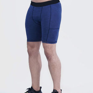 Pantalones cortos de compresión para hombre, deportivos, de alta calidad, servicio OEM, venta al por mayor, pantalones cortos de compresión transpirables, logotipo personalizado - Product Image 4