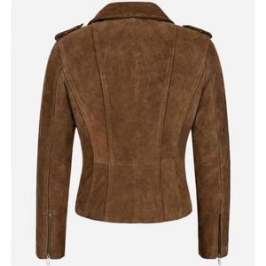 Vente en gros de vestes en cuir véritable pour femmes, tricotées, écologiques, légères, logo personnalisé OEM, hiver - Product Image 3