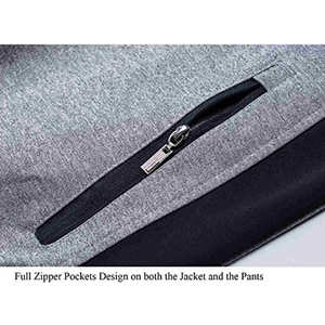 Vêtements de sport Gym 100% coton Fitness Tech polaire formation survêtements pour unisexe deux pièces ensemble survêtements Jogging costume pour hommes - Product Image 4