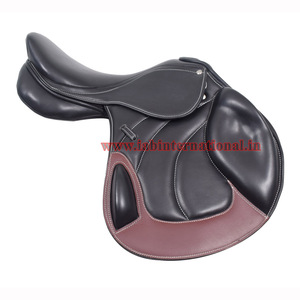 Sillín de caballo de contacto cercano para salto inglés de calidad superior Cuero genuino con asiento suave Característica duradera para montar a caballo - Product Image 4