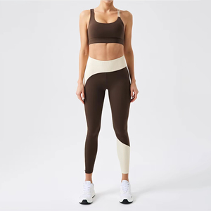 High Quality Fitness Sports <b>Yoga</b> Clothes High Waist 2 pieces Bra Leggings Suit Wear Outfits Gym Bra <b>Yoga</b> Wear <b>Sets</b> - Product Image 2