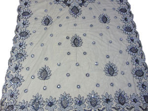 Lujosa decoración personalizada para el hogar, cubierta para mesa de comedor, mantel rectangular, tela de red, bordado, mantel de boda, superposiciones - Product Image 4