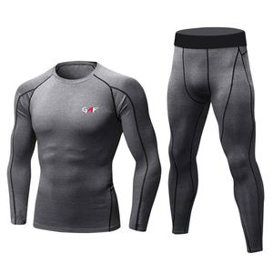 Ensemble de compression pour hommes GAF OEM Anti-UV UPF50 Spandex/Nylon Custom Made Gym Sports - Product Image 1