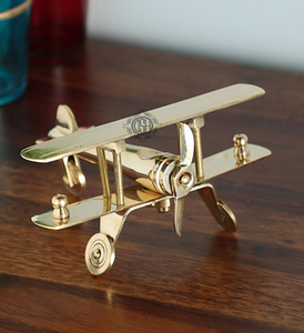 โต๊ะบนเครื่องบินทองเหลืองราคาถูกขนาดเล็กสำหรับตกแต่งบ้านและโต๊ะทำงาน - Product Image 1