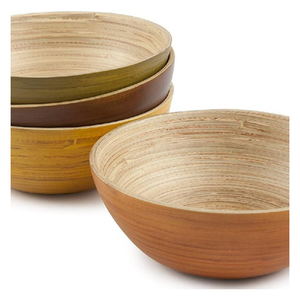 <b>Large</b> Bambo <b>Bowl</b> for <b>Salad</b> Fruit and Kitchen Round Bamboo <b>Bowl</b> Many Sizes for Export From Vietnam - Product Image 1