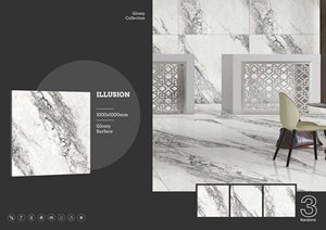 Cao cấp bóng kết thúc sứ gạch 1000x1000 | 100x100 lớn Định dạng tường gạch lát sàn | Bền phong cách chất lượng xuất khẩu - Product Image 3